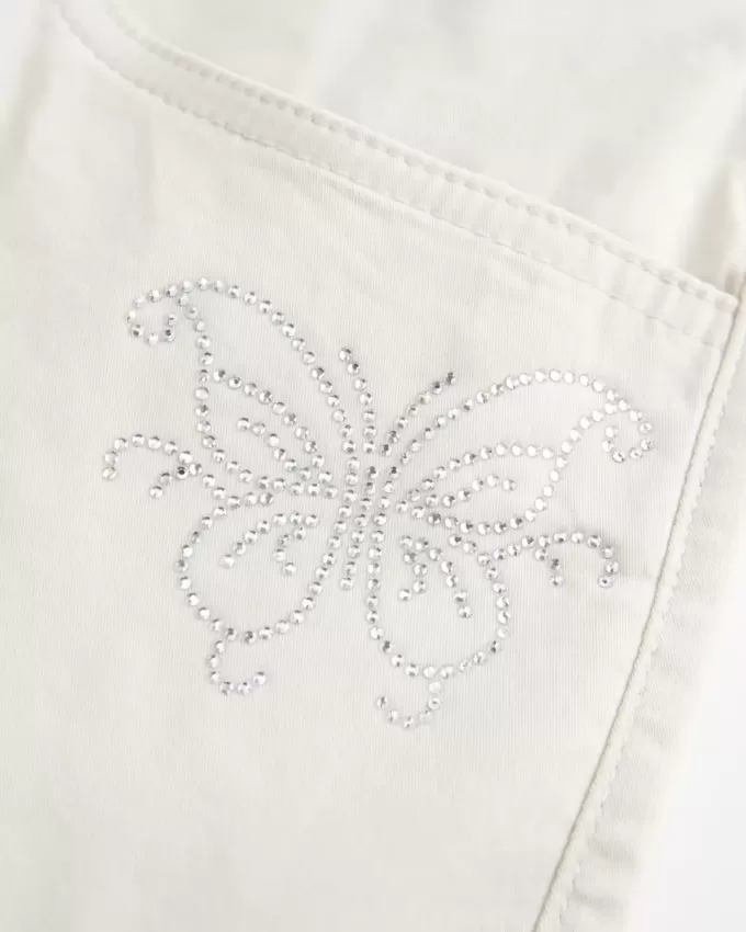 Low-Rise Shine Butterfly Twill Mini Skort Low-Rise Shine Butterfly Twill Mini Skort