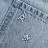 Low-Rise Star Broderad Denim Mini Skort Low-Rise Star Broderad Denim Mini Skort
