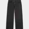 Low-Rise tvättade svarta baggy jeans Low-Rise tvättade svarta baggy jeans