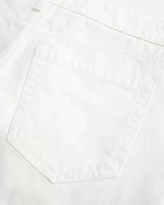 Low-Rise White Denim Mini Skort Low-Rise White Denim Mini Skort