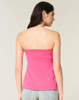 Lätt axelbandslös Babydoll Top