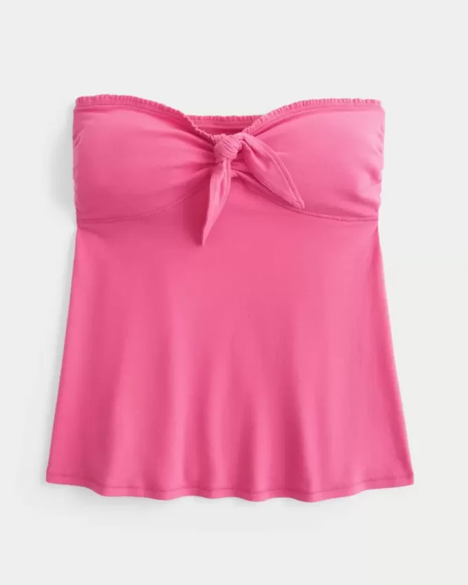 Lätt axelbandslös Babydoll Top