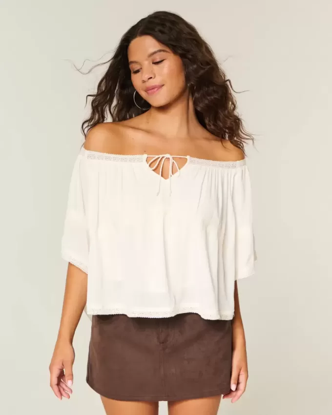 Lätt Crinkle Poncho