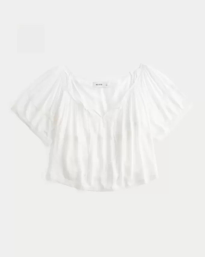 Lätt Crinkle Poncho
