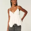Lätt dubbad Babydoll Top Lätt dubbad Babydoll Top