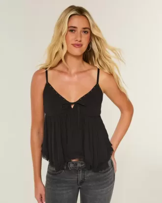 Lätt dubbad Babydoll Top