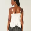 Lätt dubbad Babydoll Top Lätt dubbad Babydoll Top
