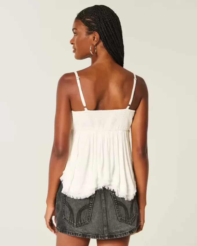 Lätt dubbad Babydoll Top Lätt dubbad Babydoll Top