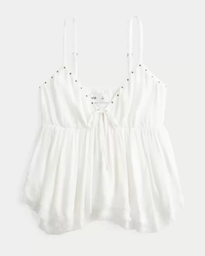 Lätt dubbad Babydoll Top Lätt dubbad Babydoll Top