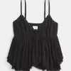 Lätt dubbad Babydoll Top Lätt dubbad Babydoll Top