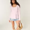 Lätt långärmad Babydoll Top med blommönster Lätt långärmad Babydoll Top med blommönster