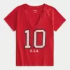 Lätt notch-neck USA grafisk baby t-shirt Lätt notch-neck USA grafisk baby t-shirt