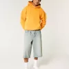 Lätt tvätt Halvlånga Skater Baggy Jeans Lätt tvätt Halvlånga Skater Baggy Jeans