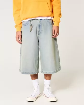 Lätt tvätt Halvlånga Skater Baggy Jeans