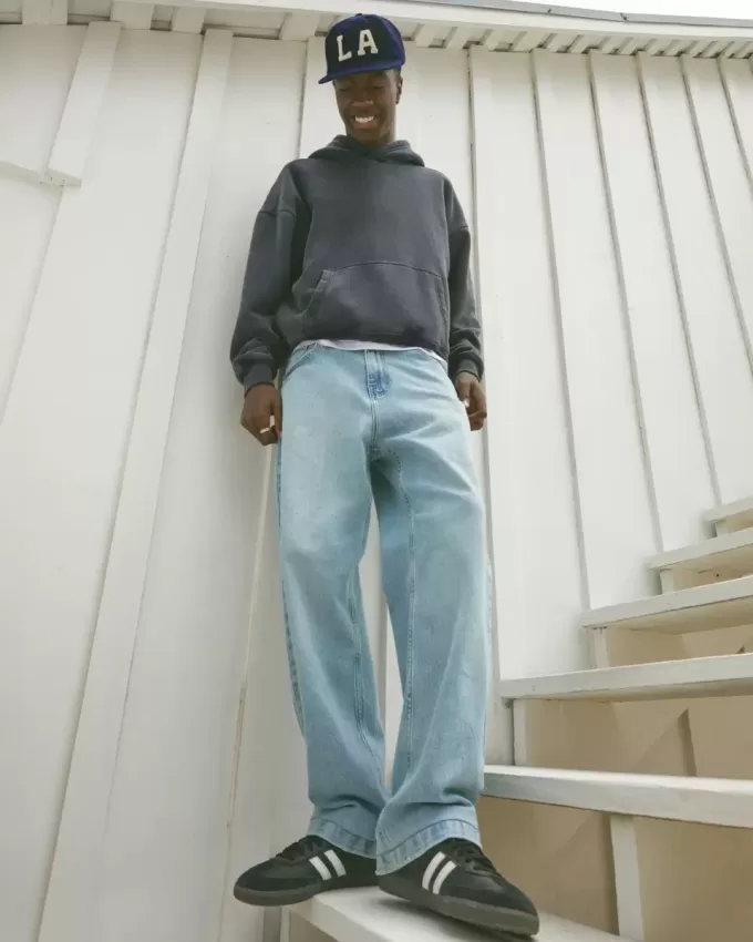 Lätt tvätta baggy jeans Lätt tvätta baggy jeans