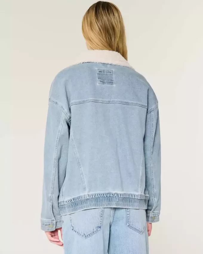 Lätt tvättad jeansjacka Lätt tvättad jeansjacka