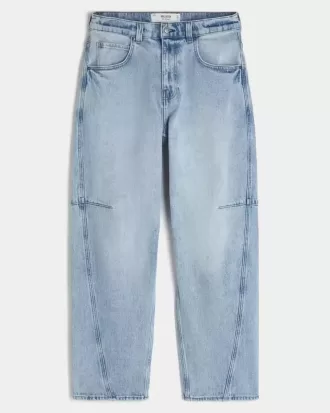 Lätttvättad sömnad skater baggy jeans