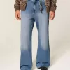 Medium Wash Baggy Bootcut Jeans Medium Wash Baggy Bootcut Jeans