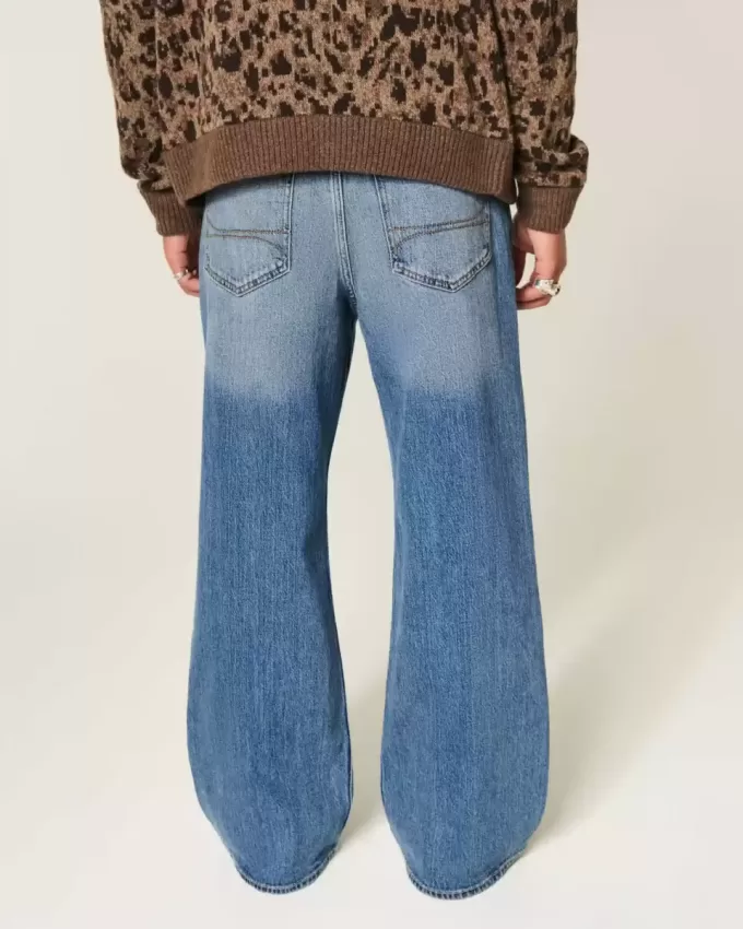 Medium Wash Baggy Bootcut Jeans Medium Wash Baggy Bootcut Jeans