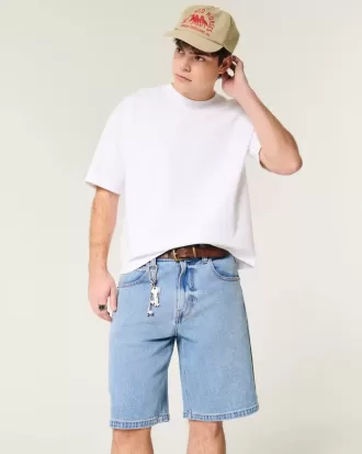 Medium Wash Baggy jeansshorts