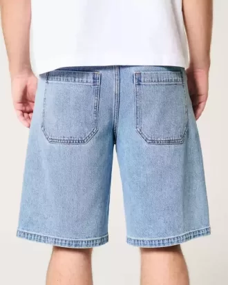 Medium Wash Baggy jeansshorts