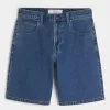 Medium Wash Baggy jeansshorts