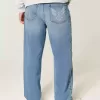 Medium Wash Eagle Graphic Baggy Jeans Medium Wash Eagle Graphic Baggy Jeans