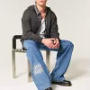 Medium Wash NYC Graphic Super Baggy Jeans Medium Wash NYC Graphic Super Baggy Jeans