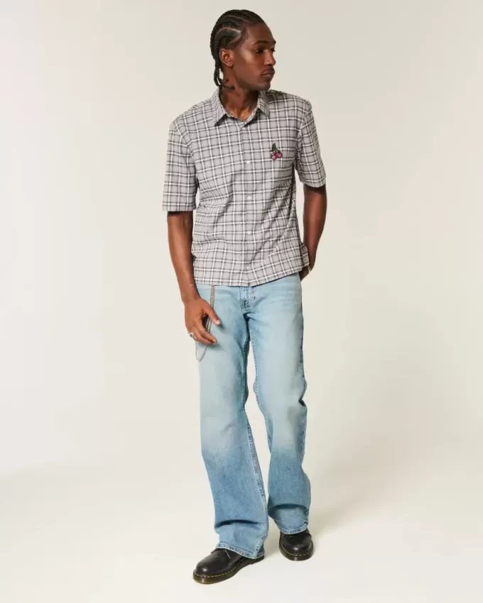 Medium Wash Relaxed Bootcut-jeans Medium Wash Relaxed Bootcut-jeans