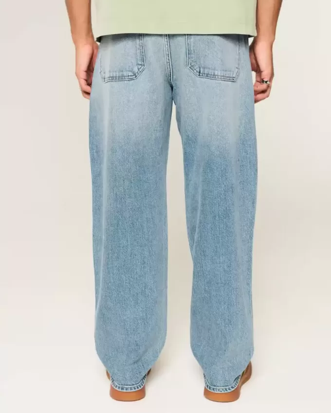 Medium Wash Skater Baggy Jeans Medium Wash Skater Baggy Jeans