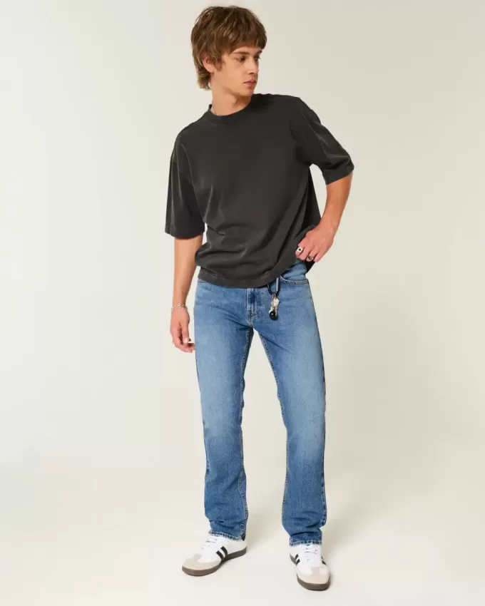 Medium Wash Slim Raight Jeans Medium Wash Slim Raight Jeans
