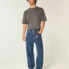 Medium Wash Star Graphic Skater Baggy Jeans Medium Wash Star Graphic Skater Baggy Jeans