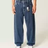 Medium Wash Star Graphic Skater Baggy Jeans Medium Wash Star Graphic Skater Baggy Jeans