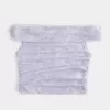 Mesh Foldover Off-the-Soulder Top Mesh Foldover Off-the-Soulder Top
