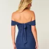 Mesh Off-the-Soulder Bodycon Klänning Mesh Off-the-Soulder Bodycon Klänning