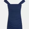 Mesh Off-the-Soulder Bodycon Klänning Mesh Off-the-Soulder Bodycon Klänning