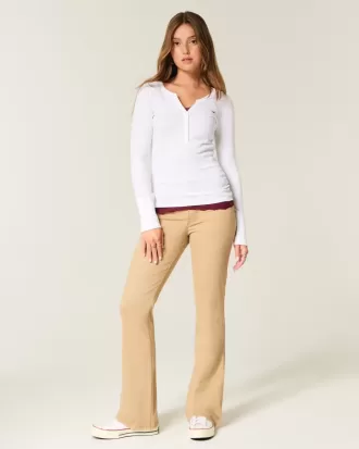 Mid-Rise Khaki Bootcut Jeans Mid-Rise Khaki Bootcut Jeans