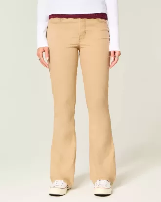 Mid-Rise Khaki Bootcut Jeans Mid-Rise Khaki Bootcut Jeans