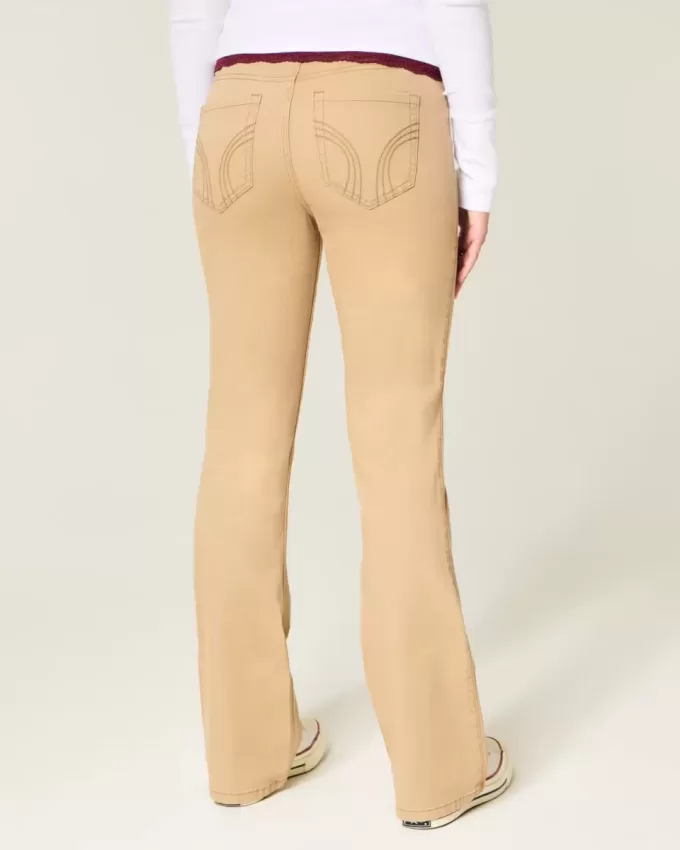 Mid-Rise Khaki Bootcut Jeans Mid-Rise Khaki Bootcut Jeans