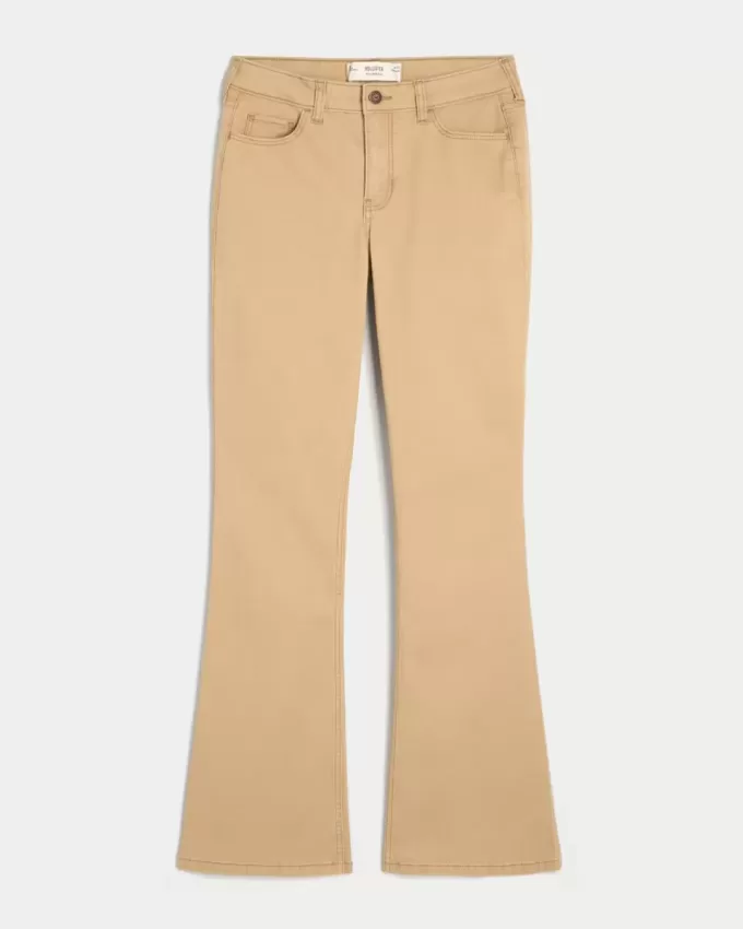 Mid-Rise Khaki Bootcut Jeans Mid-Rise Khaki Bootcut Jeans