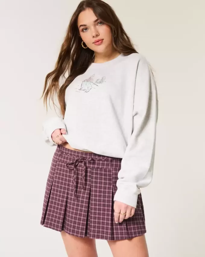Mid-Rise Plisserat Mini Skort Mid-Rise Plisserat Mini Skort