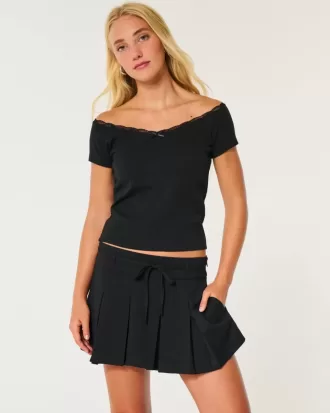 Mid-Rise Plisserat Mini Skort Mid-Rise Plisserat Mini Skort