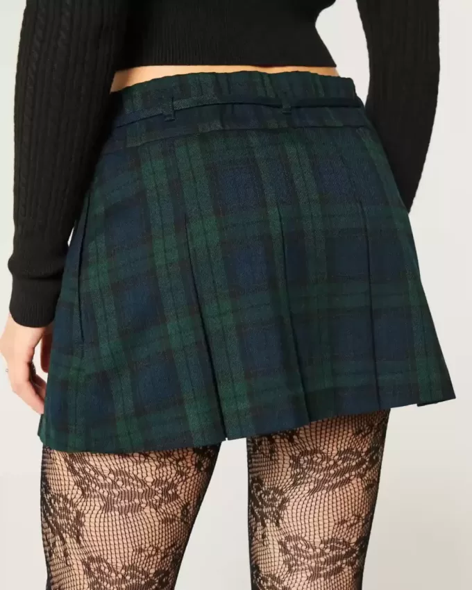 Mid-Rise Plisserat Mini Skort Mid-Rise Plisserat Mini Skort
