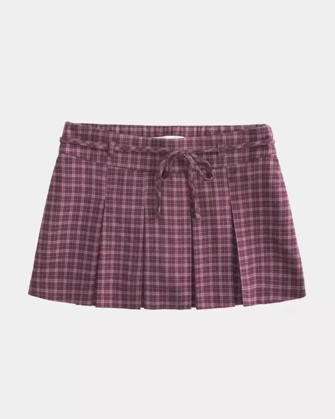 Mid-Rise Plisserat Mini Skort Mid-Rise Plisserat Mini Skort