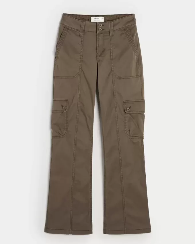 Mid-Rise Relaxed Cargo Boot Byxor Mid-Rise Relaxed Cargo Boot Byxor