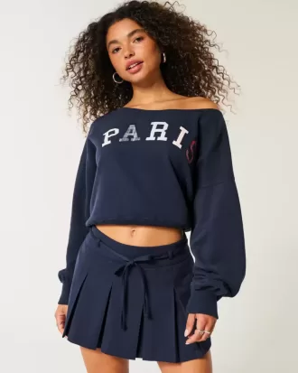 Mini Paris grafisk tröja