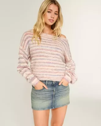 Minikjol i denim i låg höjd