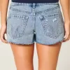 Minishorts i denim med ultralåg höjd Minishorts i denim med ultralåg höjd