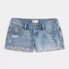 Minishorts i denim med ultralåg höjd Minishorts i denim med ultralåg höjd