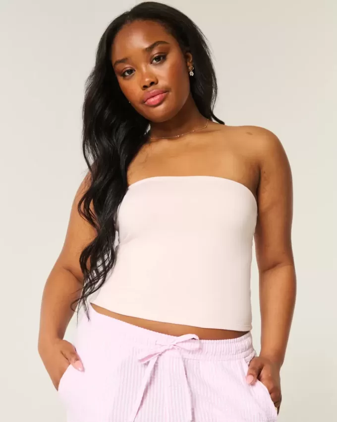 Mjuk Stretch Sömlös Tube Top Mjuk Stretch Sömlös Tube Top